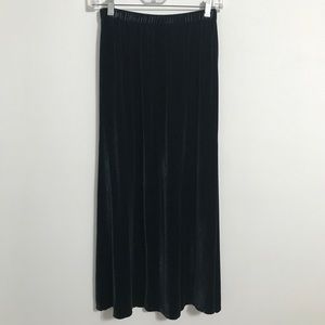 Eileen Fisher Deep Green Velvet Skirt